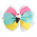 Girls Sweet Ribbon Rainbow Donut Bow Hair Clip