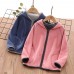 【2Y-10Y】Unisex Kids Multicolor Thick Fleece Hooded Jacket