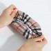 Cotton Khaki Plaid Hair Accessories